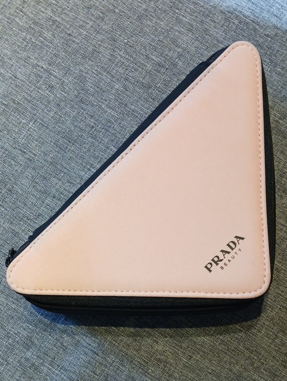 Prada Beauty Pink Triangle Cosmetic Pouch